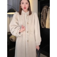 批发已出货 新款复古风加棉加厚环保仿貂绒大衣<b class='q'>长款</b>立领年轻高级感