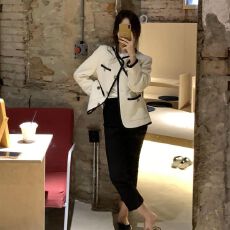 批发已出货 外套女宽松高级感2024秋冬新款爆款<b class='q'>韩版</b>时尚小个子上衣