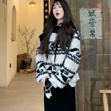 批发已出货 小个子高级感羊羔毛绒厚<b class='q'>外套</b>女装秋冬款连帽<b class='q'>宽松</b>上衣