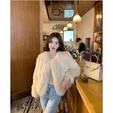 批发已出货 新款<b class='q'>海宁</b><b class='q'>皮草</b>外套女环保狐狸毛加厚毛毛大衣显瘦小个子