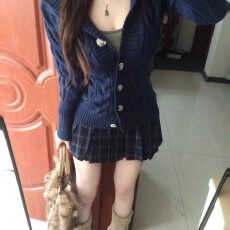 批发已出货 麻花针织开<b class='q'>衫</b>女秋冬高级感修身小个子短款连帽毛衣外套