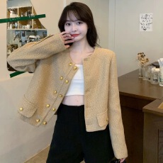 批发已出货 短款外套女秋冬装2024爆款小个子气质高级感韩系<b class='q'>名媛</b>