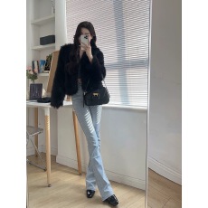 批发已出货 新款海宁皮草外套女环保狐狸毛加厚毛毛大衣显瘦小个子