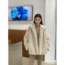 批发已出货 外套女高级感秋冬季爆款仿皮草宽松慵懒风毛茸茸上衣