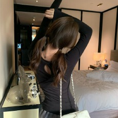 批发已出货 加绒打底修身显瘦长袖t恤上衣