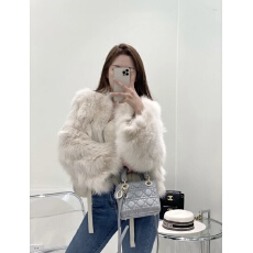 批发已出货 新款韩系仿狐狸毛皮草<b class='q'>短款</b>外套女加棉加厚系带毛毛上衣