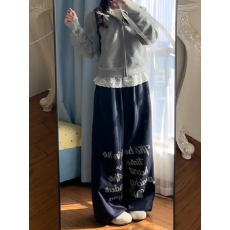 批发已出货 女秋冬新款宽松<b class='q'>显瘦</b>阔腿<b class='q'>运动</b>裤子