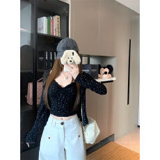 批发已出货 女<b class='q'>夏</b>季蕾丝拼接吊带长袖开衫两件套