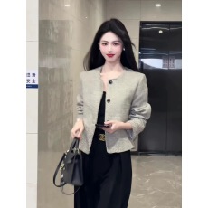 批发已出货 秋季小个子高级感条纹宽松名媛千金短款上衣