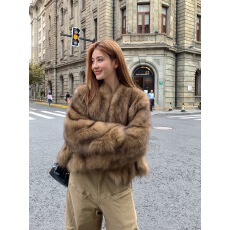 批发已出货 短款韩版年轻款毛毛大衣网红款女皮草外套