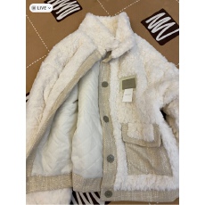 批发已出货 外套女秋冬季日系感拼接设计感夹棉加厚宽松