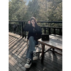 批发已出货 黑色短款仿皮草小个子休闲加厚外套女装初冬款