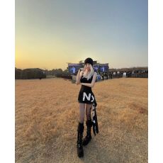 批发已出货 美式辣妹风字母印花吊带背心<b class='q'>连衣裙</b>包臀裙