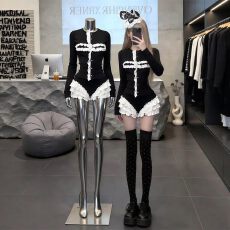 批发已出货 春<b class='q'>秋</b>新款蕾丝开衫上衣花边短裤子女萝莉辣妹套装