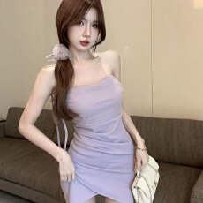 批发已出货 性感一字领露肩<b class='q'>修身</b>显瘦包臀<b class='q'>连衣裙</b>夏季新款