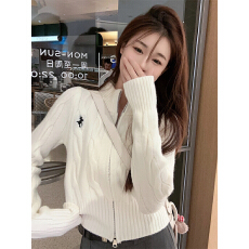 批发已出货  复古绞花立领<b class='q'>毛衣</b>针织<b class='q'>开衫</b>春秋修身显瘦内搭上衣外套