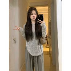 批发已出货 慵懒风chic防晒罩衫女夏季薄款修身长袖t恤甜辣妹上衣