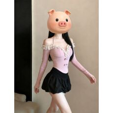 批发已出货 辣妹设计感V领挂脖长袖T恤上衣