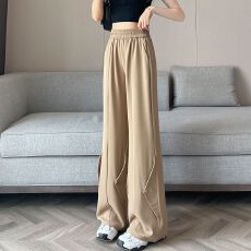 批发已出货 <b class='q'>阔腿裤女</b>夏季薄款裤子2025新款高腰显瘦阔腿微喇叭裤