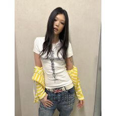 批发已出货 正肩短袖 高弹力新款夏季修身显瘦洋气上衣