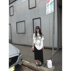 批发已出货 雪花棉众斑驳做旧裂纹涂鸦印花设计感慵懒风短袖T恤女夏百