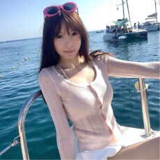 批发韩系甜美镂空u领长袖<b class='q'>针织衫</b><b class='q'>女</b>