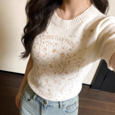 批发小香风轻奢气质高级<b class='q'>针织衫</b>短袖T恤<b class='q'>女</b>装