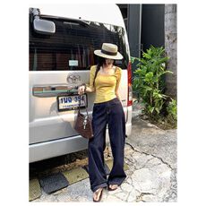 批发【210克40支<b class='q'>纯棉</b>】 中袖修身五分露锁骨T恤女<b class='q'>打底衫</b>休闲上衣