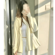 批发已出货  夏季薄款宽松防紫外线长袖外套薄款开衫防晒服