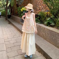 批发已出货 甜美森系温柔风优雅可爱遮肉显瘦<b class='q'>半身裙</b>夏季新款减龄