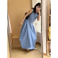 批发已出 法式<b class='q'>蓝色</b>背心裙女