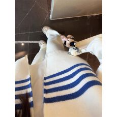春季韩版休闲撞色条纹棒球领拉链开衫毛衣女加厚宽松针织衫外套