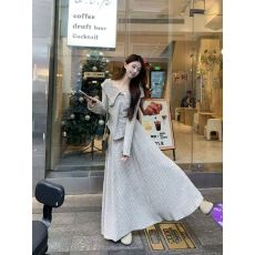 批发法式独特上衣针织毛衣半身裙套装女2026新<b class='q'>春</b>新款小个子 秋季新品
