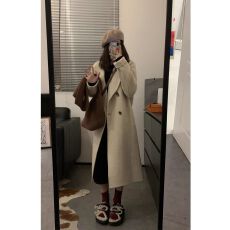 批发纸片人连帽针织连衣裙显瘦2026年秋冬长款宽松韩版百搭多色毛衣
