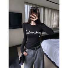 批发长袖t恤新款秋季修身<b class='q'>打底衫</b>设计感小众辣妹上衣 2026冬季新款