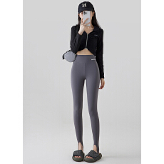 批发2025年秋冬新款百搭休闲健身运动显瘦显腿长高腰踩脚瑜伽裤