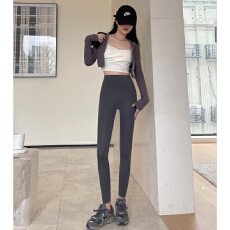 批发2025年秋冬新款休闲百搭居家外出旅行健身运动后交叉腰<b class='q'>打底裤</b>