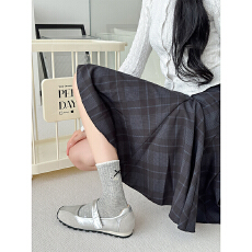 批发学院风小狗刺绣蝴蝶结棉中筒袜女无骨洋气蝴蝶结潮袜5双