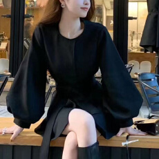 批发实体档口秋季时髦通勤风西装连衣裙女高智感气质显瘦西服裙