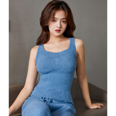 批发实力工厂秋冬保暖背心免穿文胸女一体式加绒<b class='q'>内衣</b>少女暖绒小羊羔