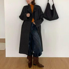 批发实体档口2025年秋季新款韩版宽松休闲百搭时尚中长款风衣<b class='q'>外套女</b>