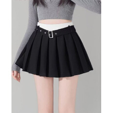 批发实体档口<b class='q'>韩版</b>学院风简约款百褶设计感裙子显瘦小个子穿搭时尚裙女