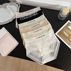 批发6条装<b class='q'>内裤</b>无痕蕾丝中腰字母欧若风时尚款加长抗菌底档<b class='q'>内裤</b>