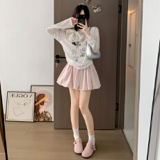 批发实力工厂糯米花苞<b class='q'>裙裤</b><b class='q'>女</b>秋季新款小个子半身裙高腰显瘦防走光短裙