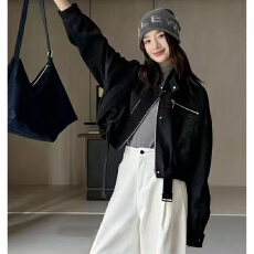 批发实体档口2025秋美式高街复古工装重工小众百搭短款夹克<b class='q'>外套</b>高级感