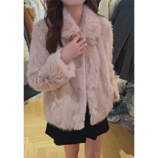 批发实体档口冬季新款羽绒外套百搭气质修身时尚显瘦休闲毛毛上衣女潮