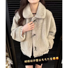 批发实体档口欧货高端甜美气质皮草羽绒服冬季新款2025气质洋气短外套