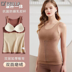 批发实力工厂秋冬季免穿<b class='q'>文胸</b>强力束腰收副乳设计感上衣紧身保暖美背女