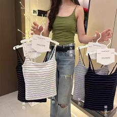 批发实力工厂韩版外穿内搭免穿自带固定杯胸垫吊带背心显瘦时尚上衣女