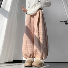 批发实力工厂时尚小个子两穿设计感甜美少女风阔脚长裤百搭青春裤子女